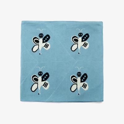 Wolf & Badger Butterfly Patterned Cotton Baby Blanket One Size Peraluna