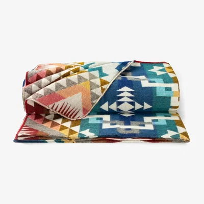 Wolf & Badger Blue / Green / Red Plaid, Throw Native The Cosy Blue Green Red - Alpaca Wool Alpaca Loca