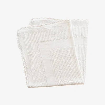 Wolf & Badger White Blessing Christening Cashmere Baby Shawl Grace Cashmere Zurich