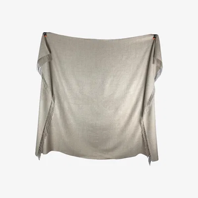 Wolf & Badger Camel Brown Classic Premium Baby Alpaca Throw Washein