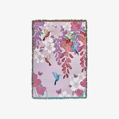 Wolf & Badger Woven Throw - Blush Colour Hugs Amanda West