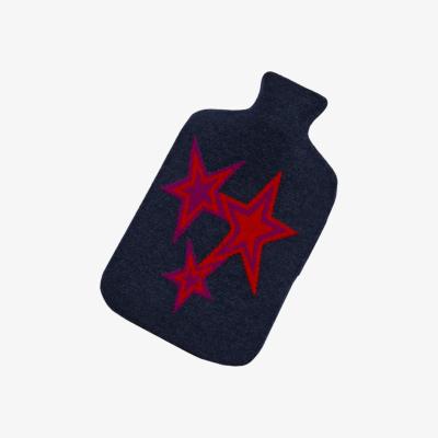 Wolf & Badger Blue Hot Water Bottle Starburst One Size Cove