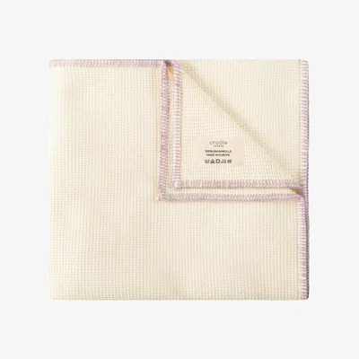 Wolf & Badger Pink / Purple / Yellow The Cradle Studio Pique Blanket - Sunday Brunch