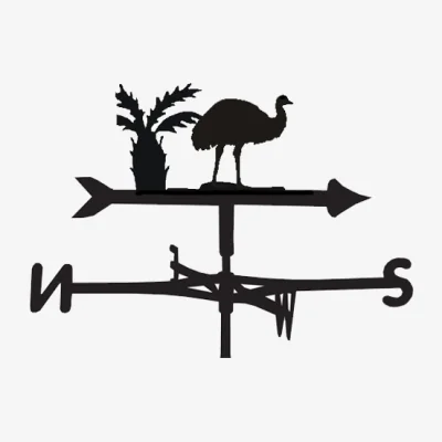 Cuckooland Weathervane in Emu Design - Large (Traditional)