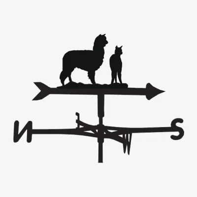 Cuckooland Weathervane in Alpaca Design - Large (Traditional)