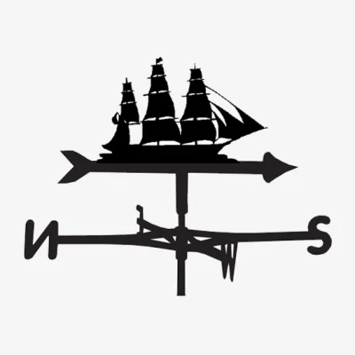 Cuckooland Weathervane in Shipahoy Sailing Boat Design - Medium (Cottage)