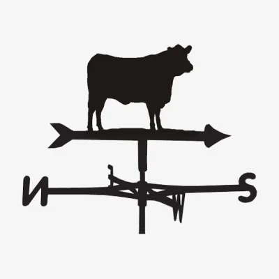Cuckooland Weathervane in Angus Cow Design - Large (Traditional)
