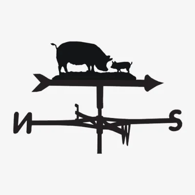 Cuckooland Pig Weathervane - Medium (Cottage)