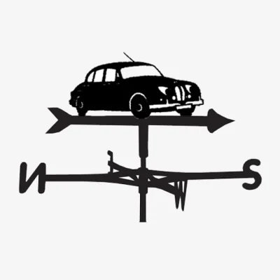 Cuckooland Jaguar Car Weathervane - Large (Traditional)