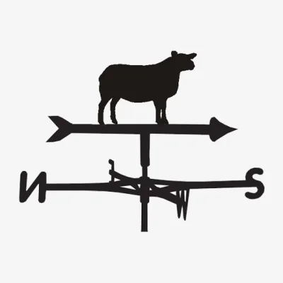 Cuckooland Weathervane in Texel Sheep Design - Large (Traditional)