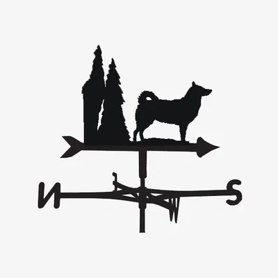 Cuckooland Weathervane in Alaskan Malamute Design - Large (Traditional)