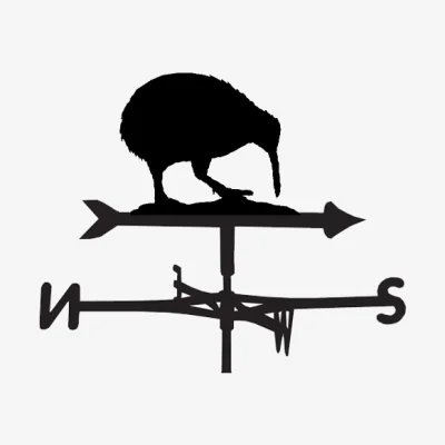 Cuckooland Weathervane in Kiwi Bird Design - Large (Traditional)