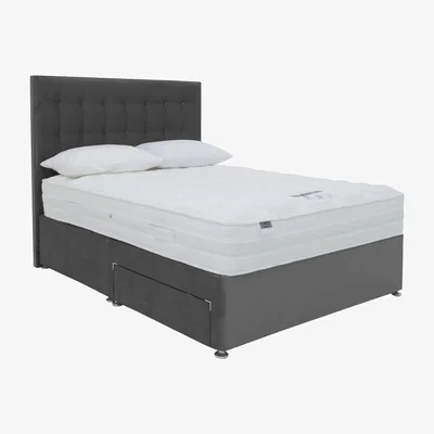 Furniture Village Silentnight - Eco Pocket Plus Divan Set - King Size - Grey