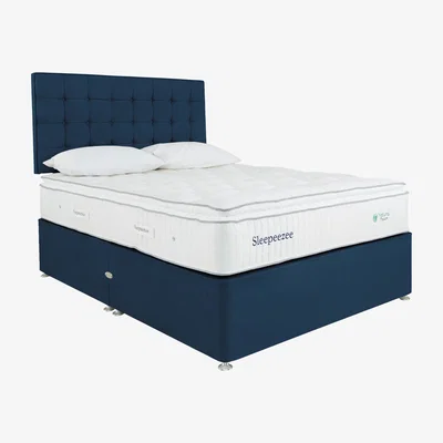 Furniture Village Sleepeezee - Natural Touch 2000 Pillowtop Divan Set - King Size - Blue