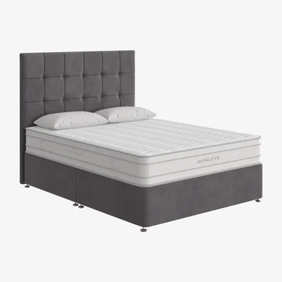Furniture Village True Gel 10000 Divan Set - King Size - Grey