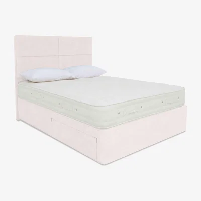 Furniture Village Hypnos - Luxury Firm 2 Divan Set with 2 Drawers - King Size - White Opal