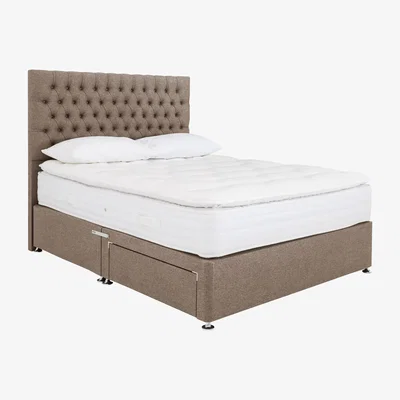 Furniture Village Sleep Story - Pillow Pocket 3000 Divan Set - King Size - Brown