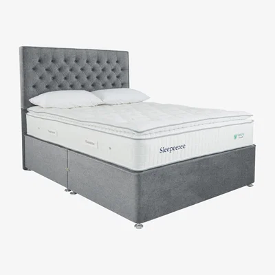 Furniture Village Sleepeezee - Natural Touch 3000 Pillowtop Divan Set - King Size - Grey