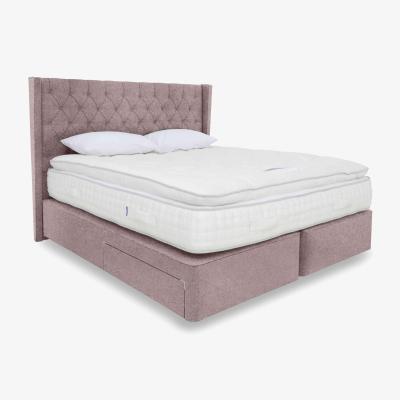 Furniture Village Harrison Spinks - Yorkshire 20k Pillow Top Firm Divan Set with 2 Drawers - King Size - Mole Camel