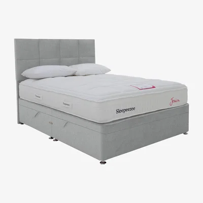 Furniture Village Sleepeezee - Jessica Side Ottoman Divan Set - King Size