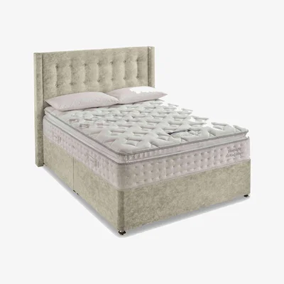 Furniture Village Silentnight - Revitalise Breathe 3000 Pillowtop Divan Set with 4 Drawers - King Size - Almond