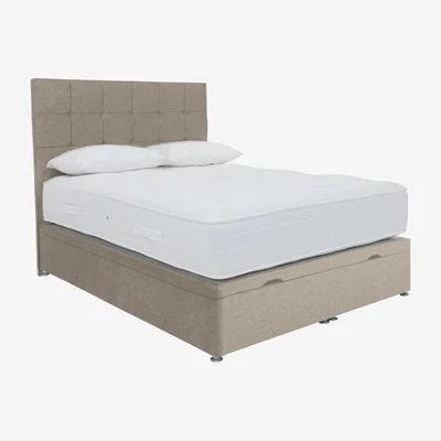 Furniture Village Sleep Story - Luxury 2000 End Ottoman Divan Set - King Size - Beige