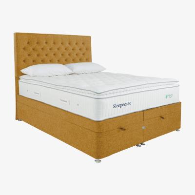 Furniture Village Sleepeezee - Natural Touch 3000 Pillowtop End Ottoman Divan Set - King Size - Yellow