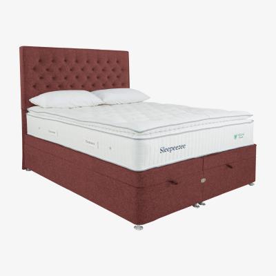 Furniture Village Sleepeezee - Natural Touch 3000 Pillowtop End Ottoman Divan Set - King Size - Red