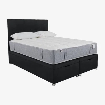 Furniture Village Millbrook - PureTech 2000 End Ottoman Divan Set - King Size - Black