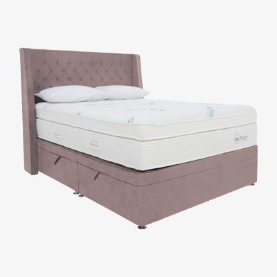 Furniture Village Sleepeezee - Geltouch Advanced 10000 Side-Lift Ottoman Divan Set - King Size - Pink