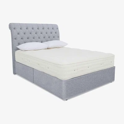 Furniture Village Hypnos - Luxury Firm 3 Divan Set - King Size - Brooklyn Smoke