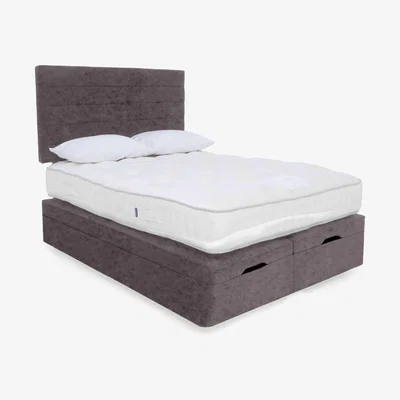 Furniture Village Harrison Spinks - Yorkshire 7.5K End Ottoman Divan Set - King Size - Opal Heather