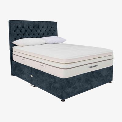 Furniture Village Sleepeezee - Harmony 3500 Soft Divan Set with 2 Drawers - King Size - Daytona Ocean