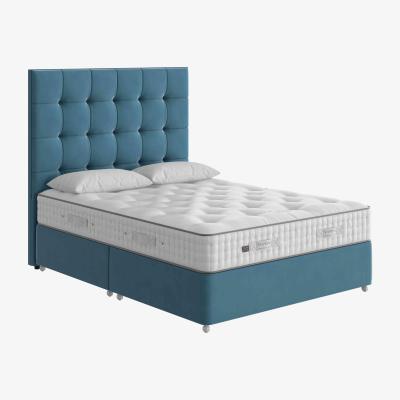 Furniture Village Vispring - Regal Superb Soft Divan Set with 3 Drawers - King Size - Plush Velvet Teal
