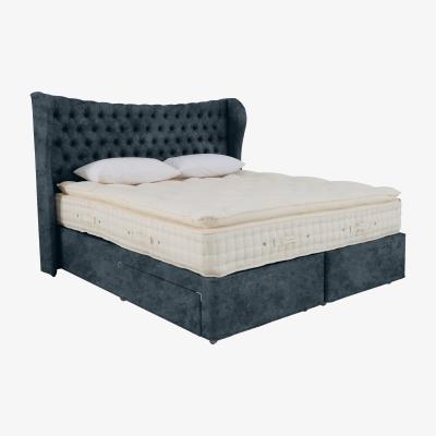 Furniture Village Hypnos - Bespoke Emperor Divan Set with 2 Drawers - King Size - Daytona Ocean