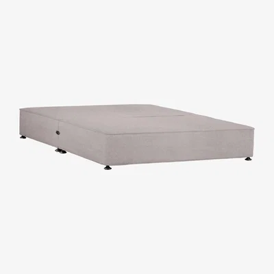 Furniture Village Sleepeezee - Shallow Divan Base - King Size - Tweed Stone