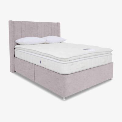 Furniture Village Harrison Spinks - Yorkshire 10K Medium Divan Set with Continental Drawers - King Size - Opal Dusk