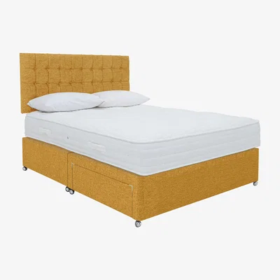 Furniture Village Sleep Story - Ergo 1000 Divan Set - King Size - Yellow