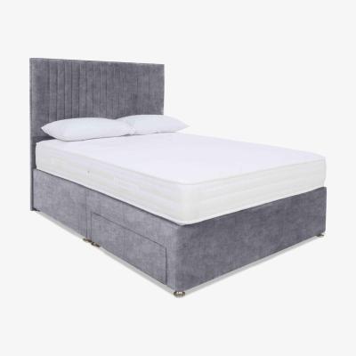 Furniture Village Sleep Story - Firm Gel Divan Set with End Drawers - King Size - Lace Dolphin