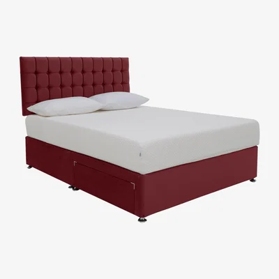 Furniture Village TEMPUR - Original Prime Divan Set - King Size - Red