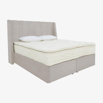 Furniture Village Hypnos - Bespoke Monarch Medium Divan Set - King Size - Maestro Hessian