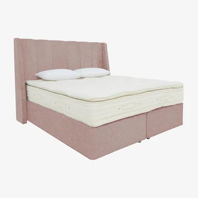Furniture Village Hypnos - Bespoke Monarch Divan Set - King Size - Pink