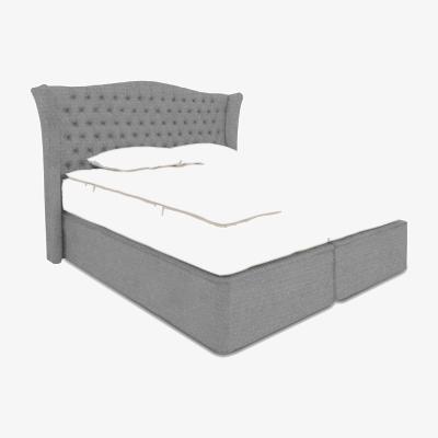 Furniture Village Hypnos - Majestic Zip and Link Sprung Divan Set - King Size - Imperio Grey
