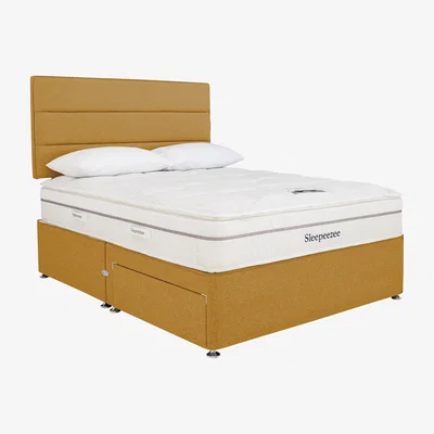 Furniture Village Sleepeezee - Calm 2200 Divan Set - King Size - Yellow