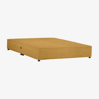 Furniture Village Sleepeezee - Shallow Divan Base - King Size - Tweed Mustard