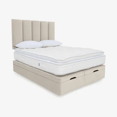 Furniture Village Harrison Spinks - Yorkshire 5K Pillow Top End Ottoman Divan Set - King Size - Seven Ivory