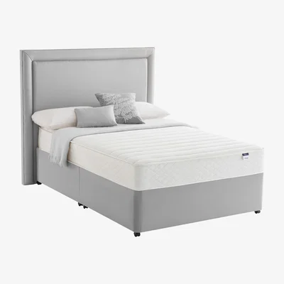 Furniture Village Silentnight - Miracoil Serenity Memory Divan Set - Super King - Grey