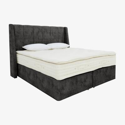Furniture Village Hypnos - Bespoke Monarch Medium Divan Set - King Size - Daytona Coal