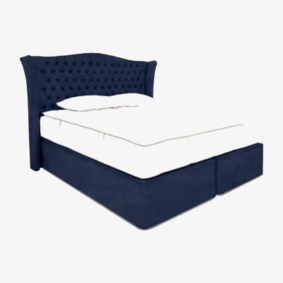 Furniture Village Hypnos - Majestic Sprung Medium Divan Set - King Size - Premium Royal Navy