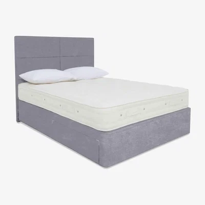 Furniture Village Hypnos - Luxury Firm 2 Divan Set with 2 Drawers - King Size - Premium Simply Zinc